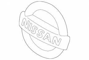 Эмблема решетки радиатора grill Nissan Kicks 18-20 дорест