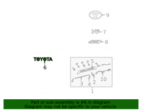 Эмблема HSD надпись Toyota Highlander 08-10
