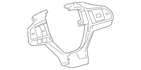 Кнопки управления на руле Lexus RX350 RX450h 16-22 тип 2