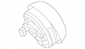Airbag în volanul șoferului la Mercedes X167 GLS 450 580 20-23 gri închis