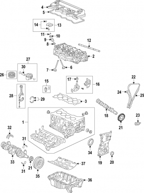 Pistonul Honda HR-V 16-22