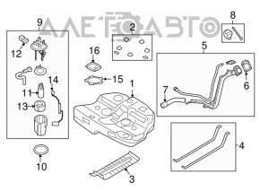Топливный насос бензонасос Hyundai Sonata 11-14 2.4
