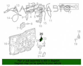 Петля двери верхняя передняя левая Chrysler 200 15-16