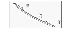 Ornamente portbagaj Hyundai Santa FE 19-20 cromate