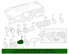 Кнопка зажигания Start-Stop Toyota Highlander 08-10 hybrid