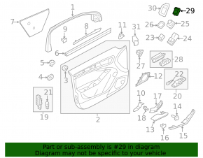 Кнопка открытия крышки багажника Audi A4 B8 08-16 черн с хром, с черн накладкой