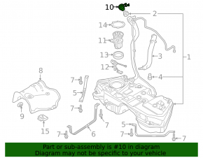 Крышка заливной горловины бензобака Audi A4 B9 17-24 оторвано крепление