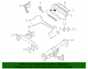 Structură capac cârlig de remorcare pentru bara spate Mercedes X167 GLS 450 20-26