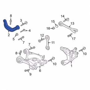 Рычаг верхний задний правый Ford Mustang mk6 15-23