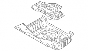 Корыто багажника Audi A6 C7 12-18
