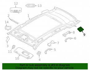 Накладка центрального динамика передней панели BMW X7 G07 19-26 черная
