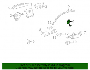 Подушка безопасности airbag переднего правого сиденья Toyota Sequoia 08-16