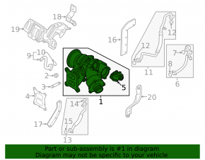 Турбина Audi A3 8V 15-16 1.8T