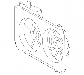 Difuzorul capacului radiatorului gol pentru Lexus RX300 RX330 04-06, nou, original