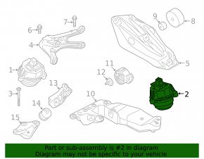 Подушка двигателя левая BMW 7 G11 G12 20-22 B58