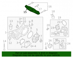 Кронштейн заднего дифференциала редуктора Volvo XC60 22-26 B5, B6