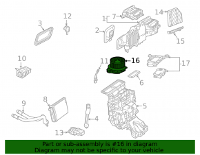 Мотор вентилятор печки Mercedes W167 GLE 350 450 20-26
