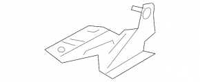 Петля капота левая Mitsubishi Lancer 10-17