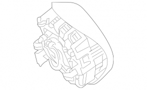 Подушка безопасности airbag в руль водительская Mercedes C-class W205 15-18 черная