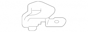 Кронштейн расширительного бачка инвертера Toyota Highlander 20-26