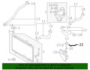 Conductă sistem de răcire Mazda CX-5 19-25 2.5T