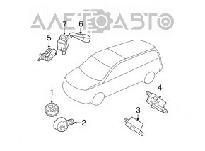 Концевик капота Chrysler Pacifica 17-21