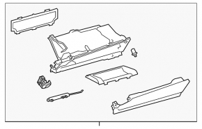 Перчаточный ящик, бардачок Lexus ES250 ES300h ES350 19-21 черный