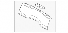 Накладка проема багажника Lincoln MKZ 13-20