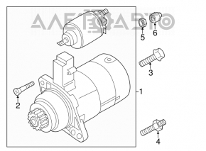 Стартер VW Jetta 22-26 1.5T