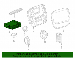Radio cu casetofon Buick Encore 17-19