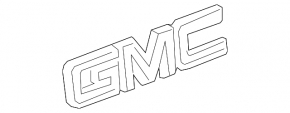 Эмблема логотип GMC двери багажника GMC Terrain 18-21 красная