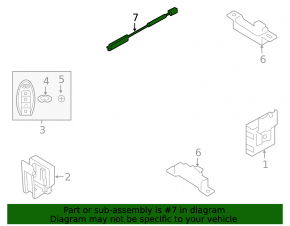 ANTENNA ASSY-ROOM,SMART KEYLESS салон Nissan Leaf 11-17