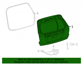 Дверь багажника голая Toyota Prius V 12-17 белый 070, тычка, деформировано крепление замка