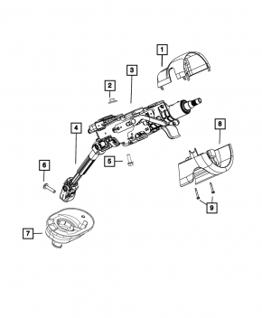 Рулевая колонка Chrysler 200 15-17