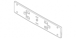 Platformă pentru bara de protecție față numărul Audi A3 22-26