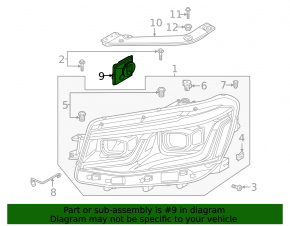 Блок управления фарой левый Volkswagen ID.4 21-26 LED под matrix beam