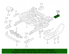 Ornamente scaun șofer Lincoln MKZ 13-20, spate stânga, maro