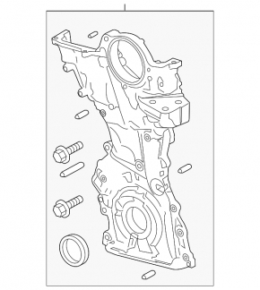 Передняя крышка двигателя Mazda 6 14-21 2.5