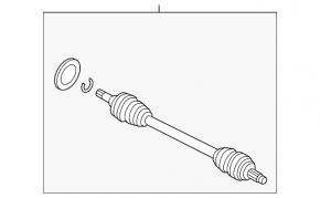 Привод полуось задняя правая BMW 4 F32/33/36 14-20 RWD