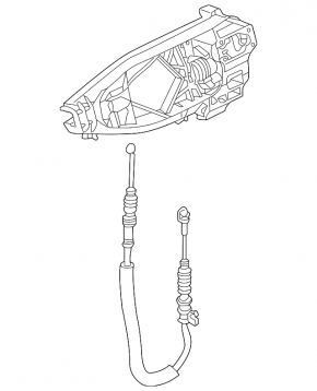 Механизм ручки двери задний правый Audi E-Tron 19-23