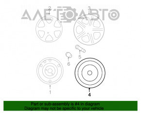 Запасное колесо докатка Hyundai Sonata 11-14 R16