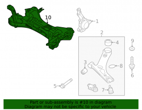 Подрамник передний Hyundai Veloster 12-17