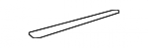 Bandă decorativă ușă, placă spate dreapta, Lexus ES300h ES350 13-15, lemn închis, lucios, zgârieturi