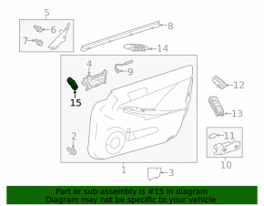 Кнопка памяти сиденья переднего левого Lexus IS250 IS300 IS350 06-13 черные