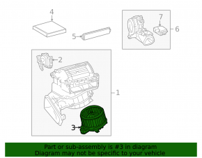 Motor ventilator încălzire Lexus CT200h 11-14