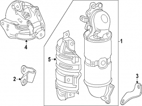 Colector de evacuare cu catalizator Honda CRV 23- 1.5T