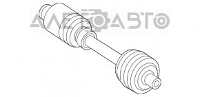 Привод полуось передняя правая Mercedes W211 E350