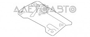 Защита бака правая Nissan Rogue 14-20 царапины