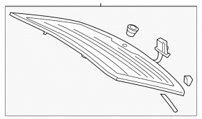 Стекло заднее двери багажника Audi Q5 80A 18-20 тонировка