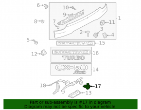 Камера заднего вида Mazda CX-50 23-26 под 360